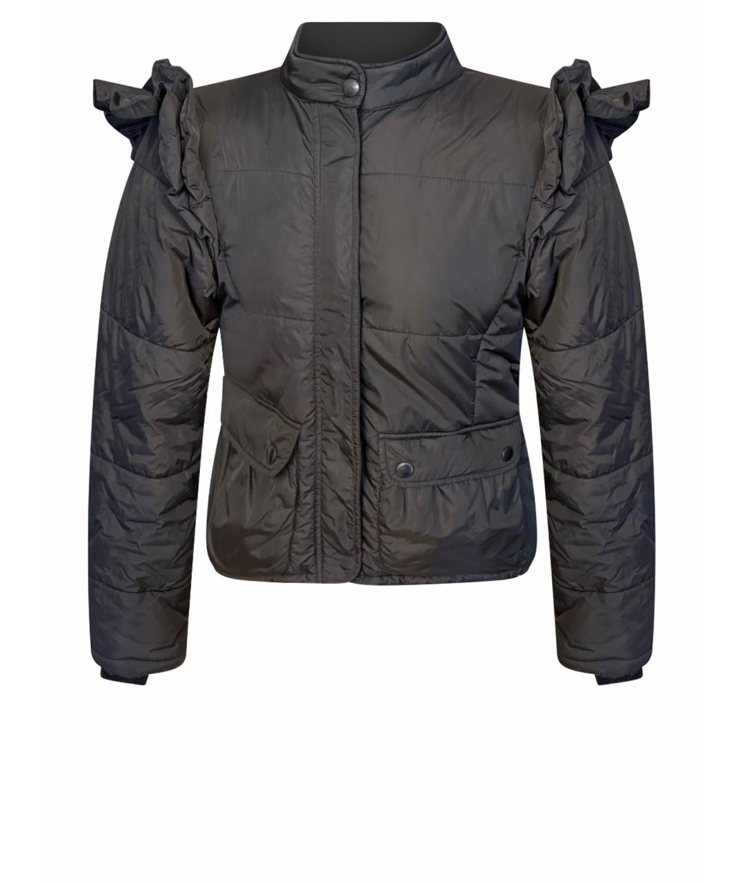 MOSCHINO Коричневая полиамидовая куртка, фото 1