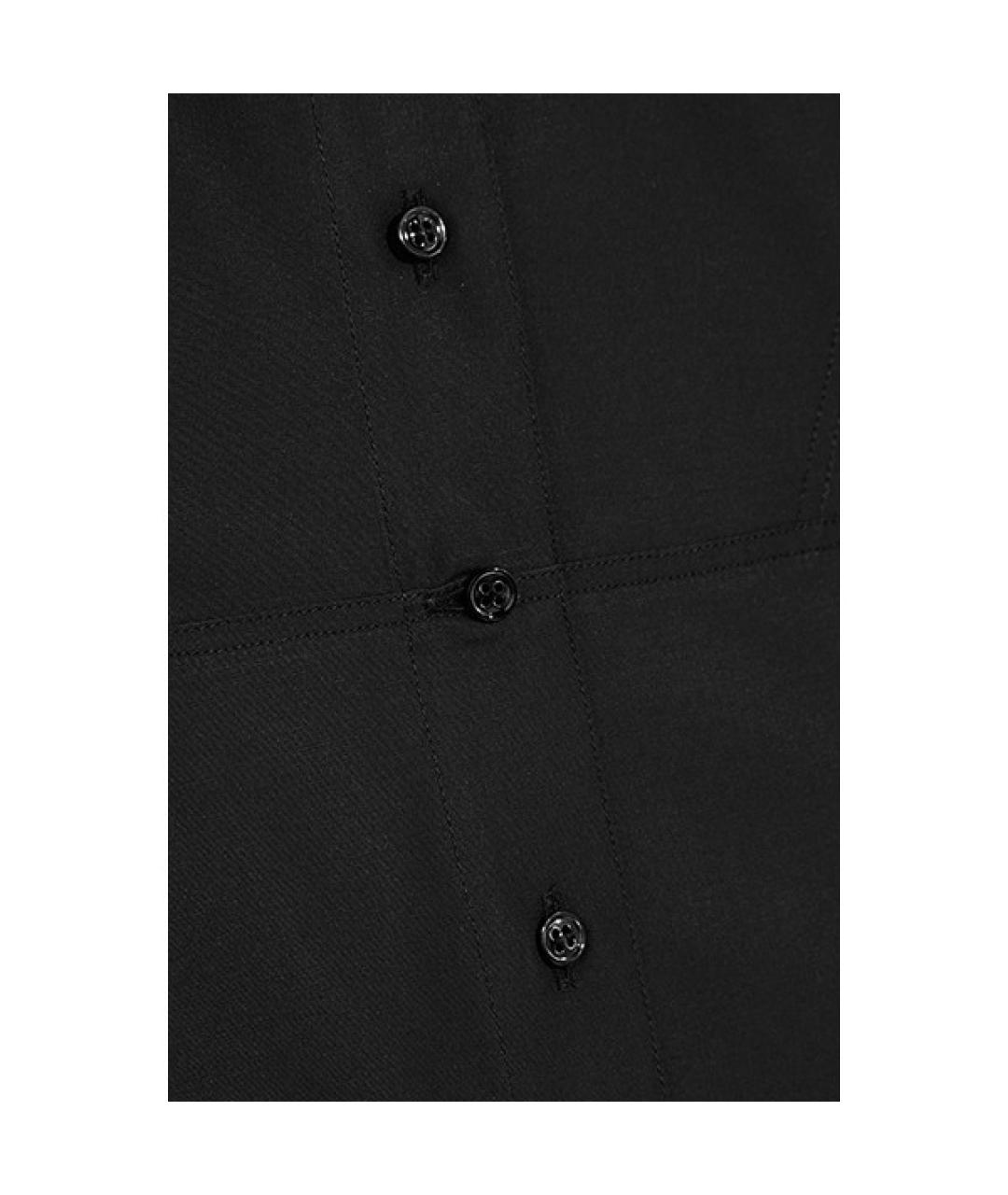 ALAIA Черная хлопковая рубашка, фото 5