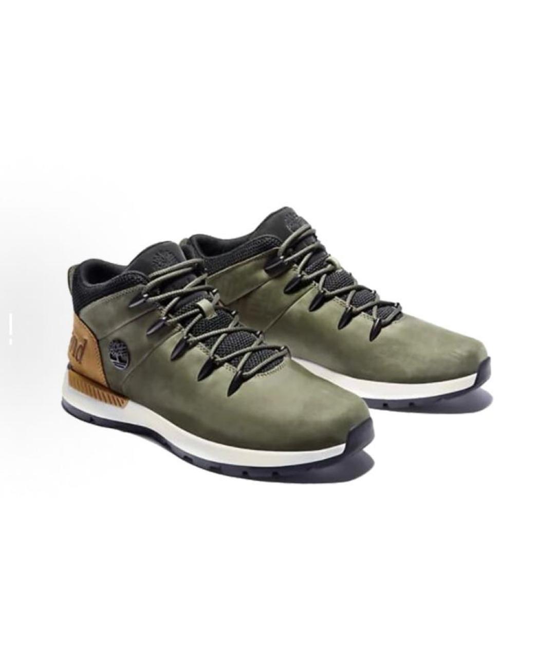 TIMBERLAND Хаки кожаные ботинки, фото 2