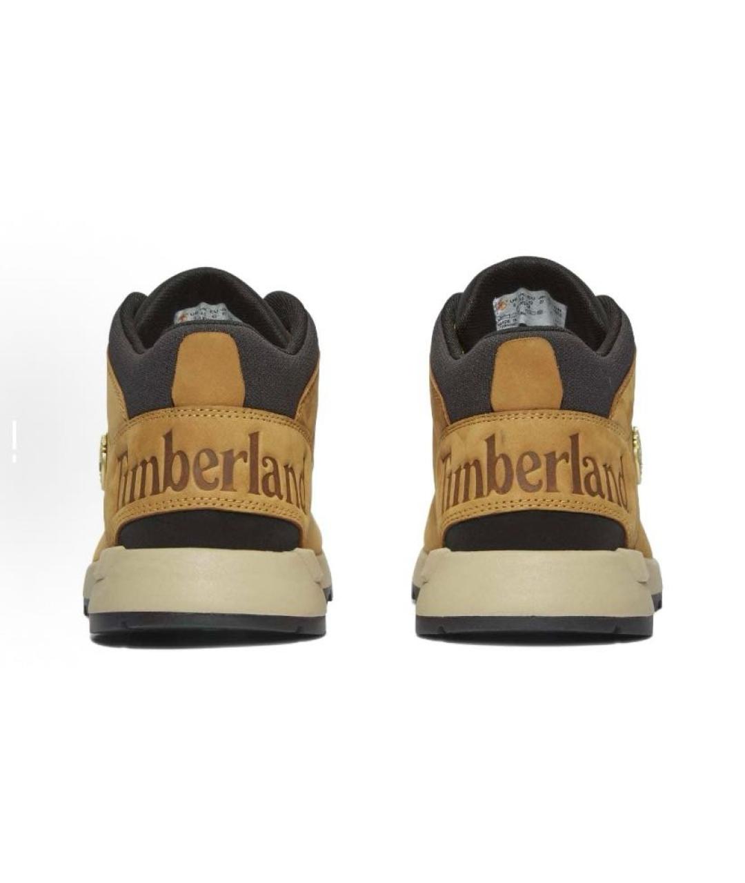TIMBERLAND Горчичные кожаные ботинки, фото 5