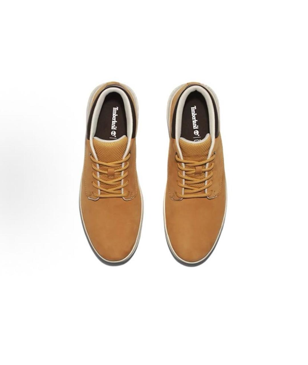 TIMBERLAND Горчичные кожаные ботинки, фото 5