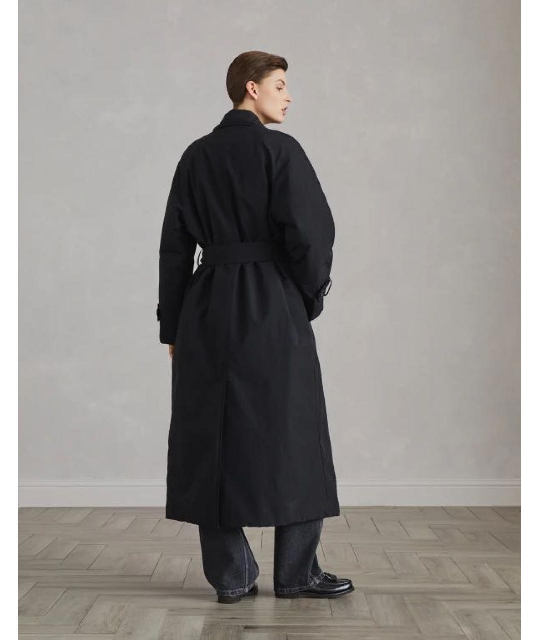 BRUNELLO CUCINELLI Черный полиамидовый тренч/плащ, фото 5