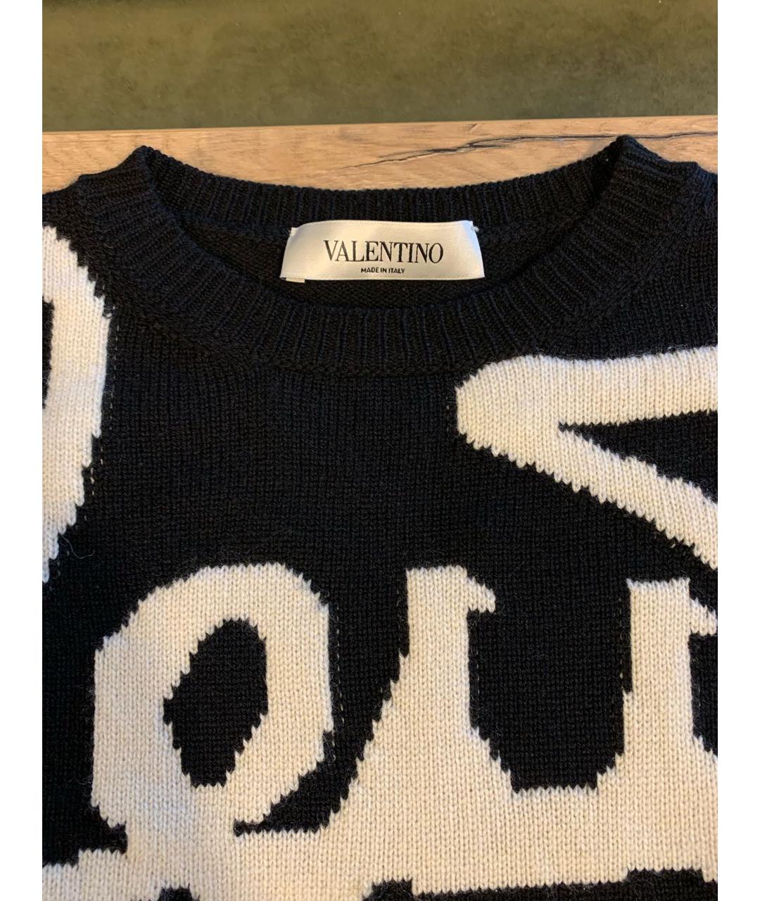 VALENTINO Черный кашемировый джемпер / свитер, фото 3