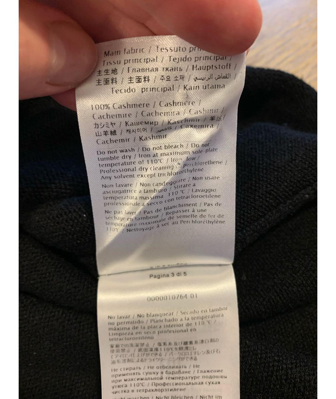 VALENTINO Черный кашемировый джемпер / свитер, фото 5