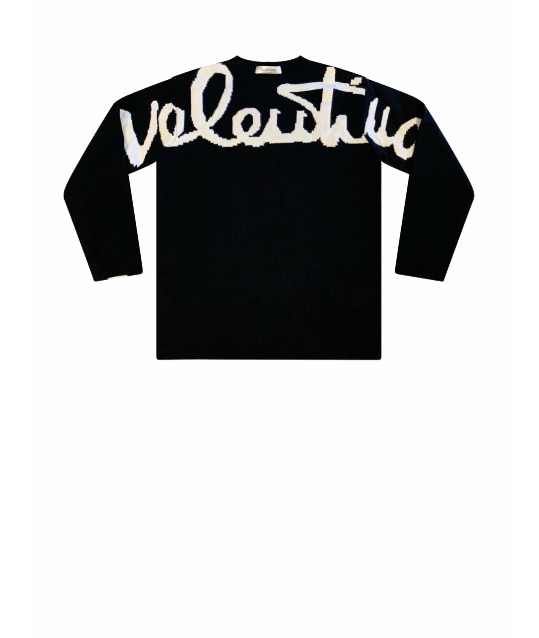 VALENTINO Черный кашемировый джемпер / свитер, фото 1