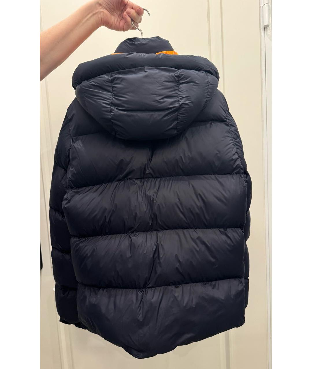 MONCLER Темно-синяя полиамидовая куртка, фото 2