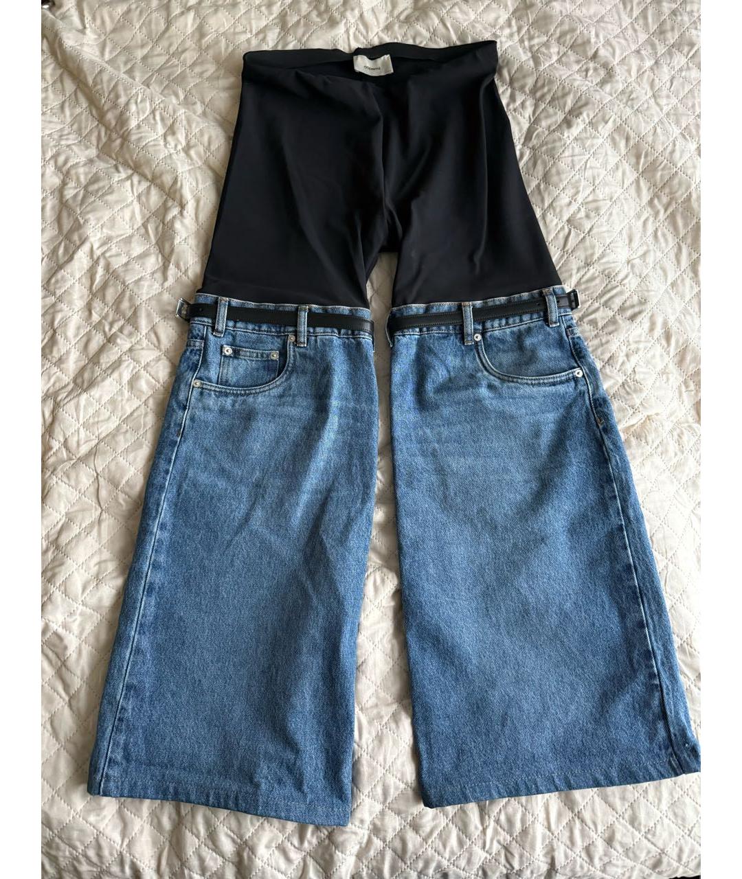 COPERNI Синие хлопковые прямые джинсы, фото 7