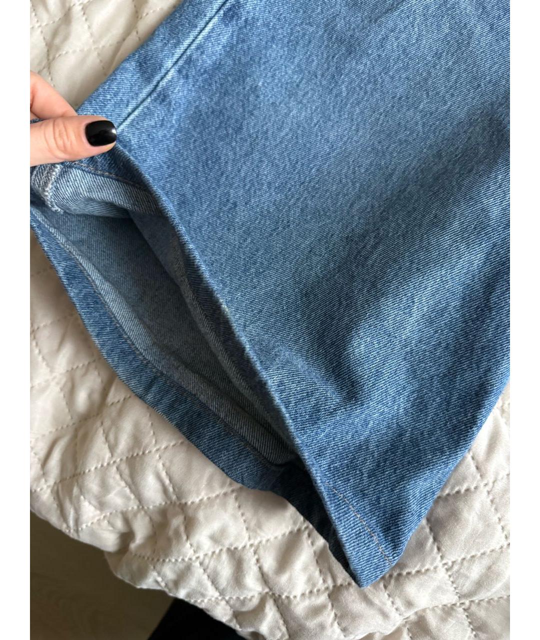 COPERNI Синие хлопковые прямые джинсы, фото 6