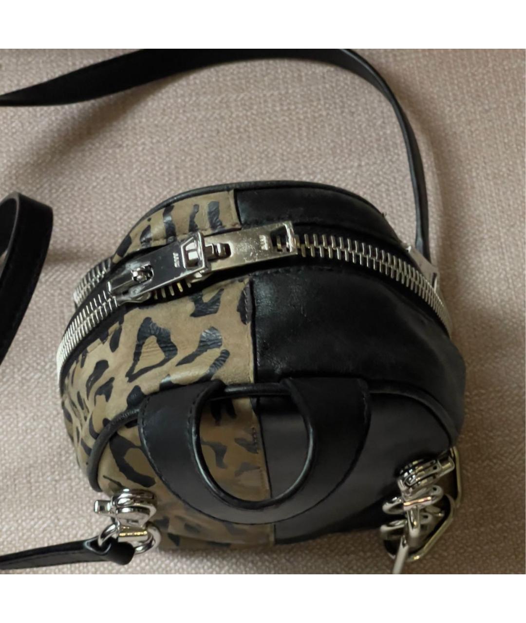 ALEXANDER WANG Черная кожаная сумка через плечо, фото 5