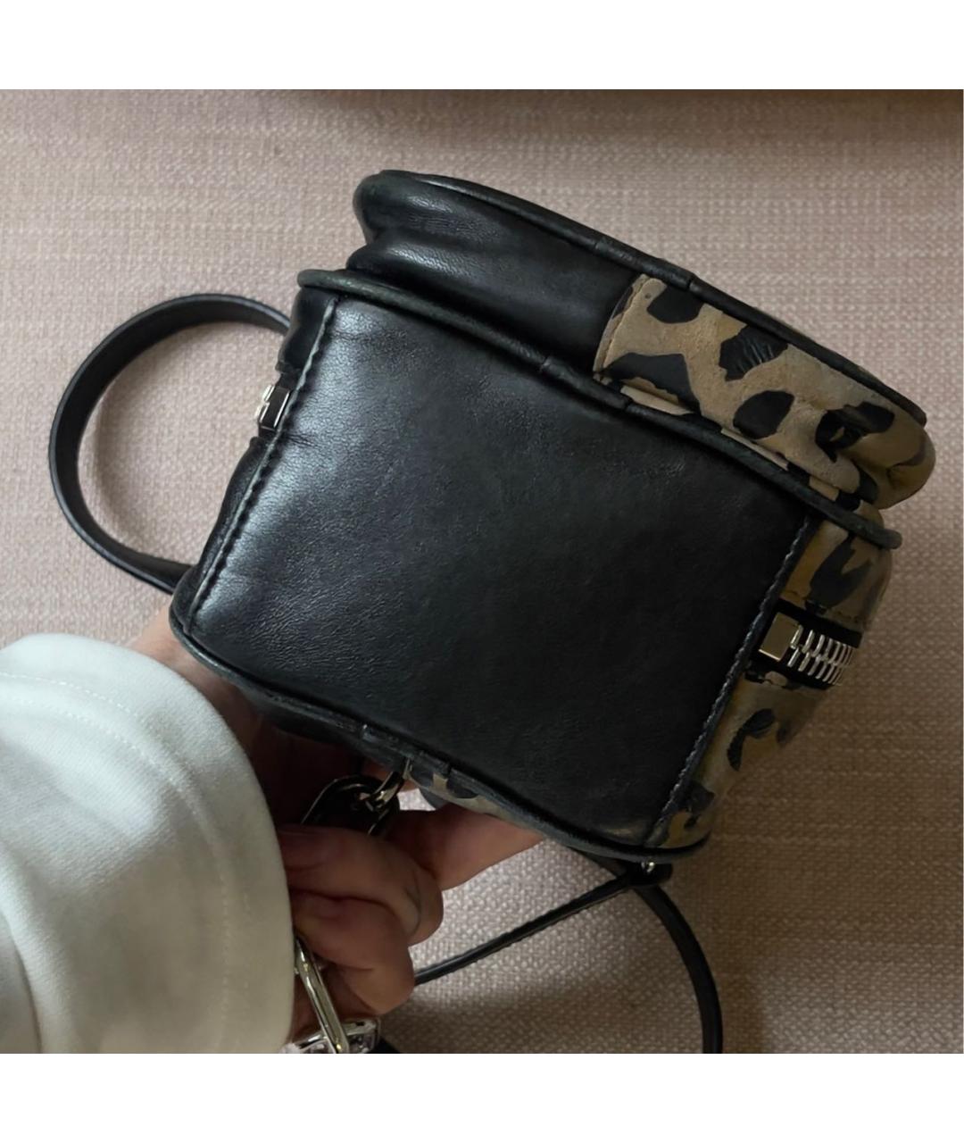 ALEXANDER WANG Черная кожаная сумка через плечо, фото 7