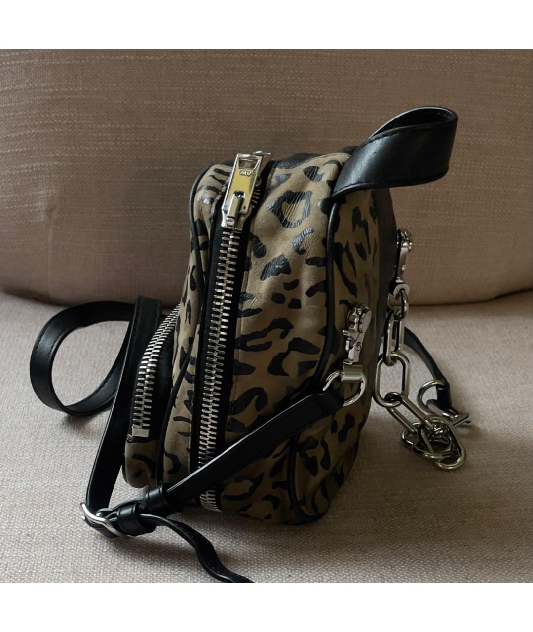 ALEXANDER WANG Черная кожаная сумка через плечо, фото 2