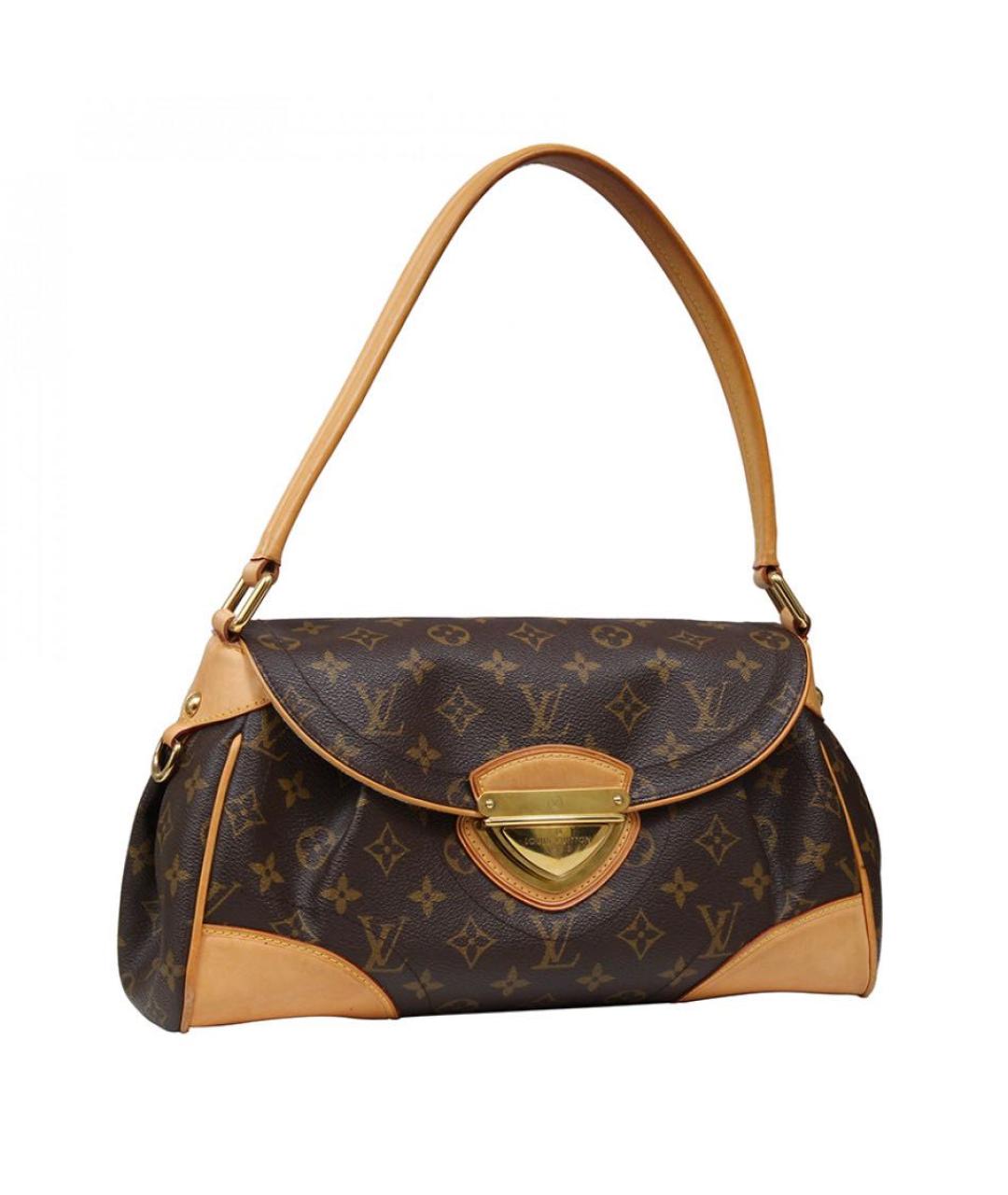 LOUIS VUITTON Коричневая кожаная сумка через плечо, фото 1