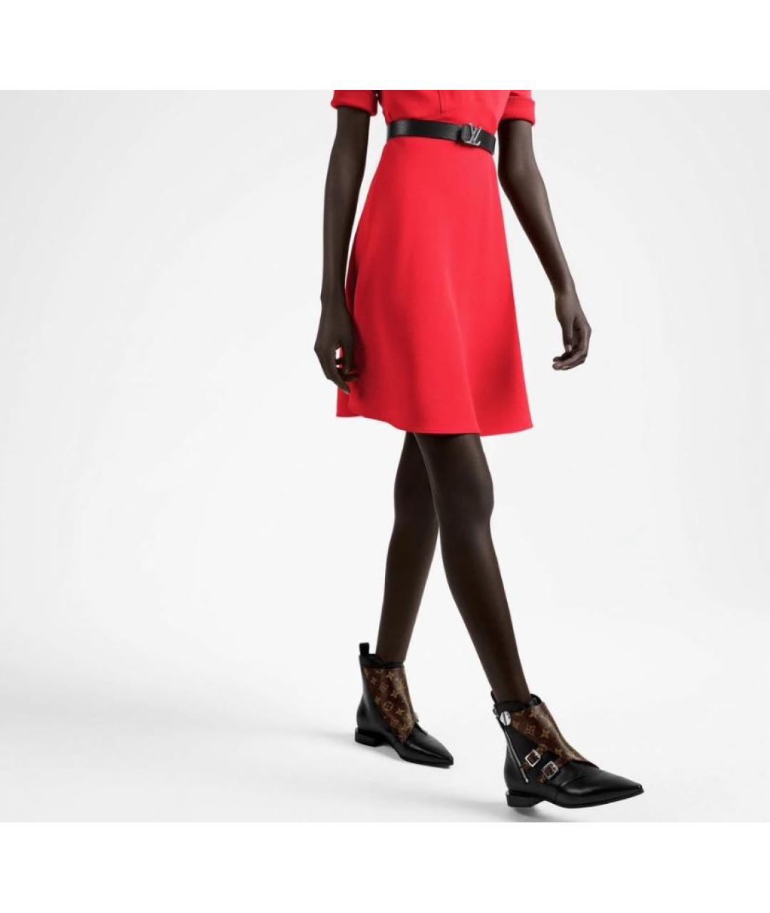 LOUIS VUITTON Черные кожаные ботинки, фото 5