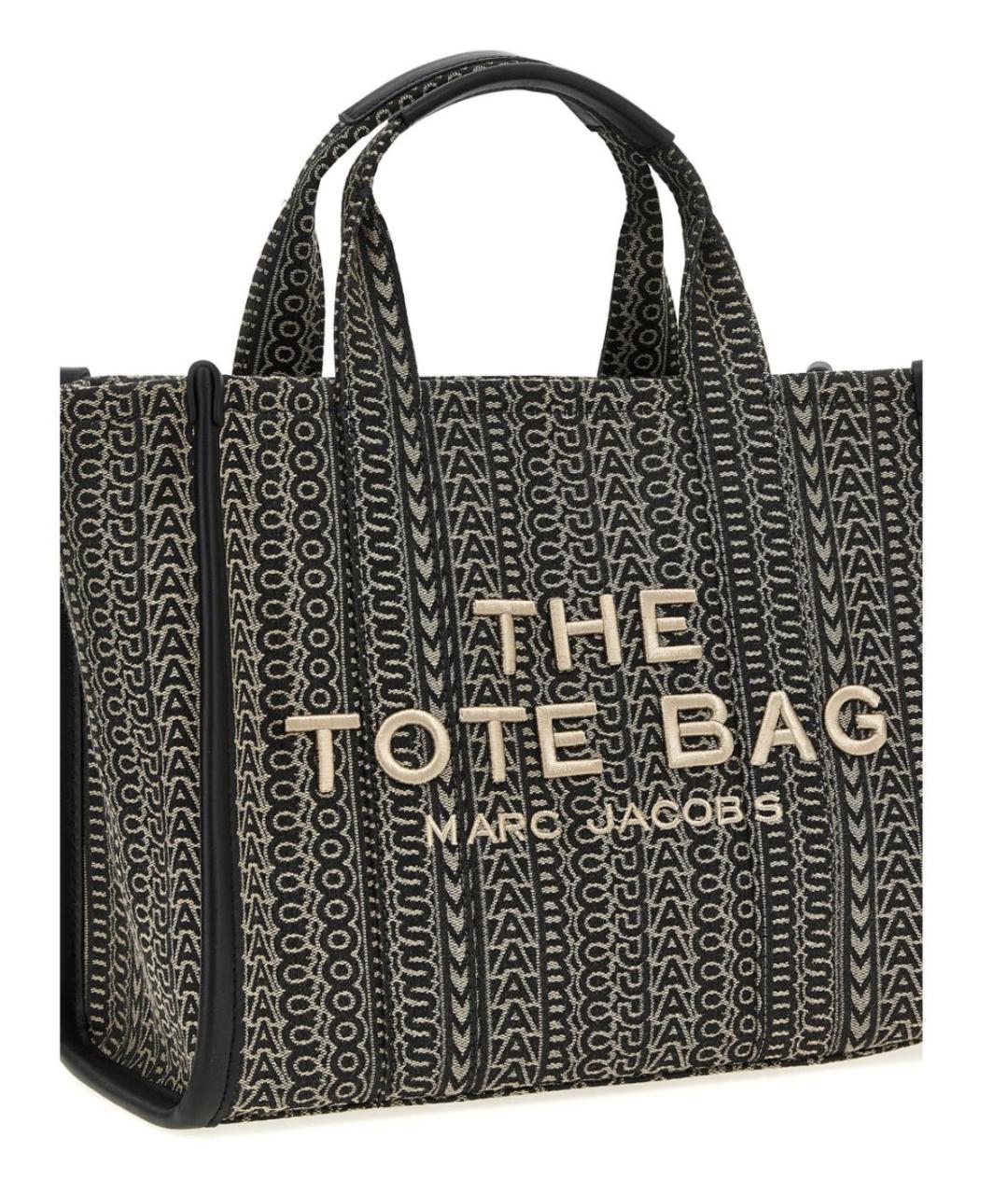 MARC JACOBS Черная жаккардовая сумка тоут, фото 2