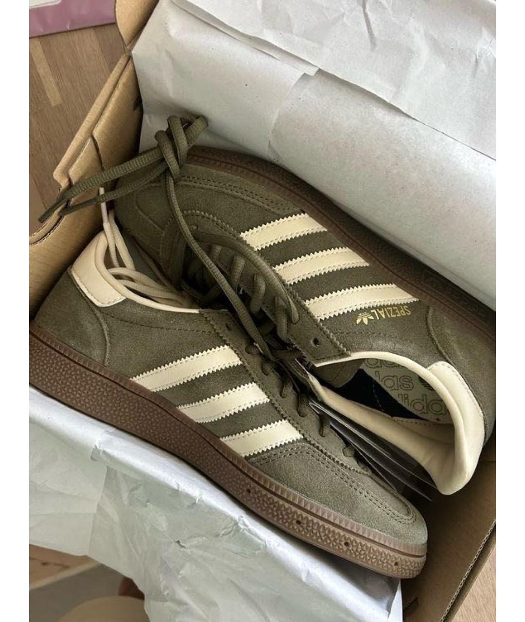 ADIDAS Зеленые замшевые кеды, фото 2