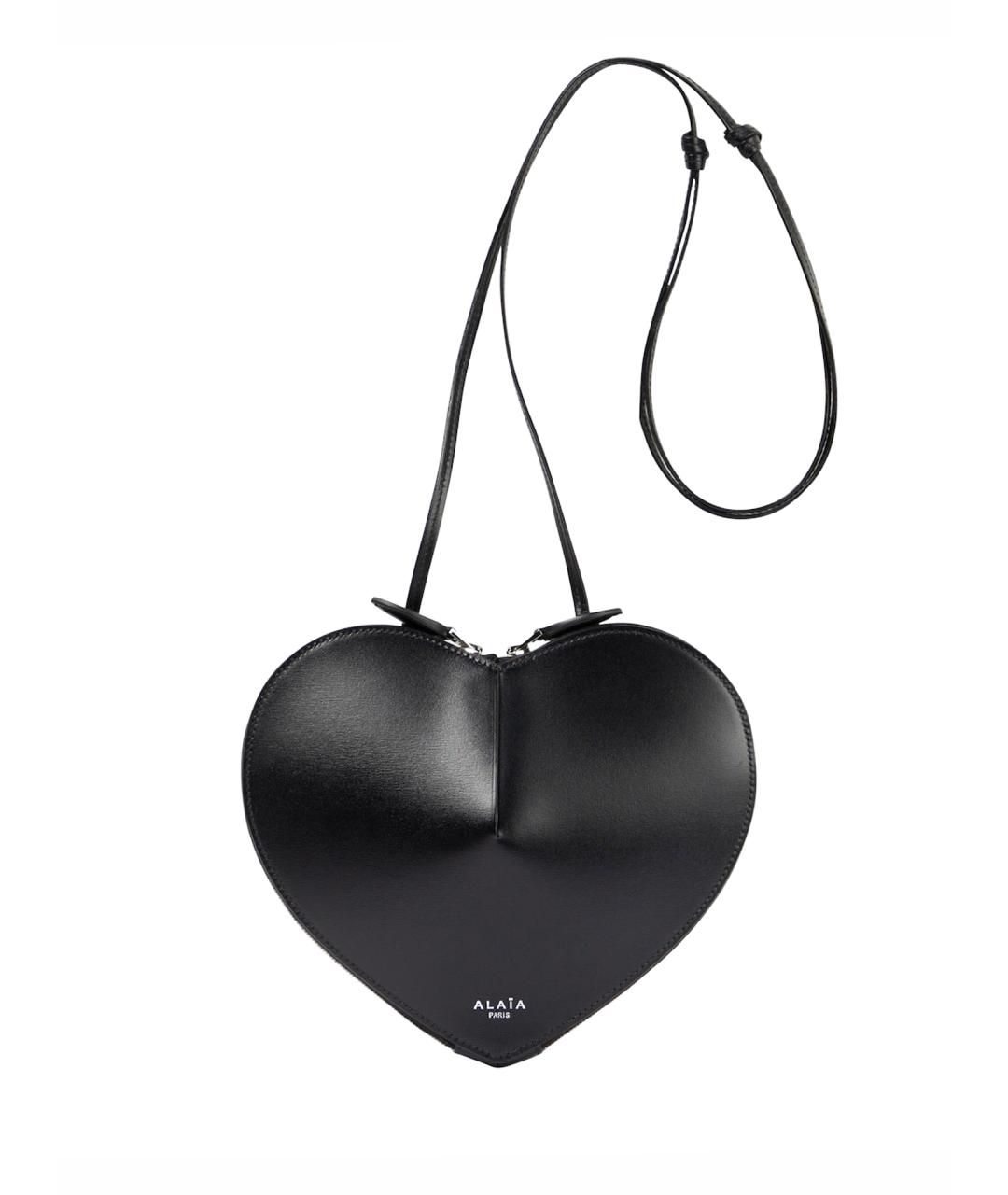 ALAIA Черная кожаная сумка через плечо, фото 1