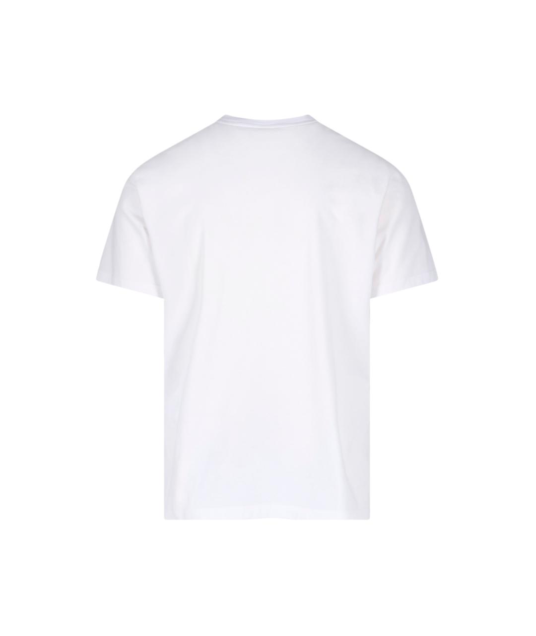 GOLDEN GOOSE DELUXE BRAND Белая хлопковая футболка, фото 2