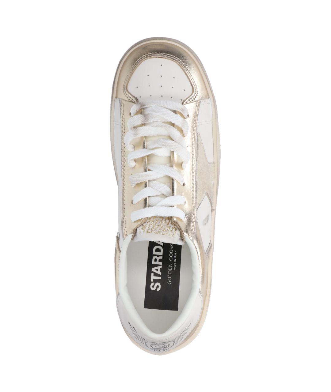 GOLDEN GOOSE DELUXE BRAND Белые кожаные кроссовки, фото 5