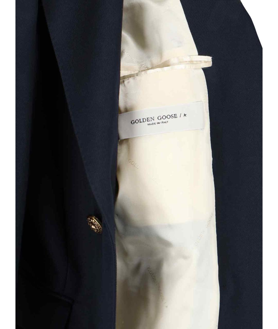 GOLDEN GOOSE DELUXE BRAND Синий полиэстеровый жакет/пиджак, фото 5