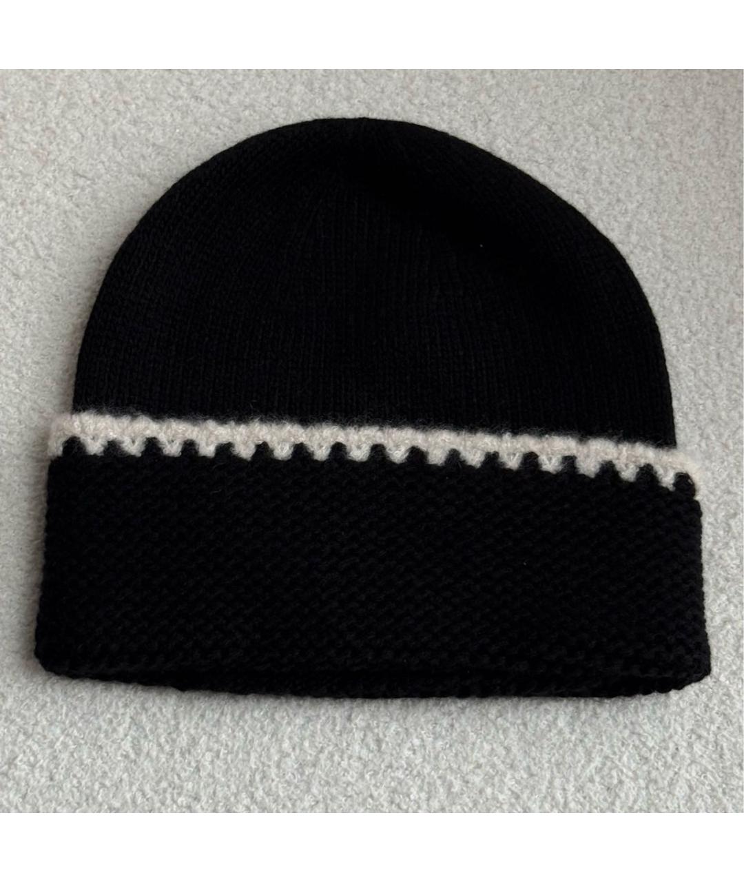 CHANEL Черная кашемировая шапка, фото 2