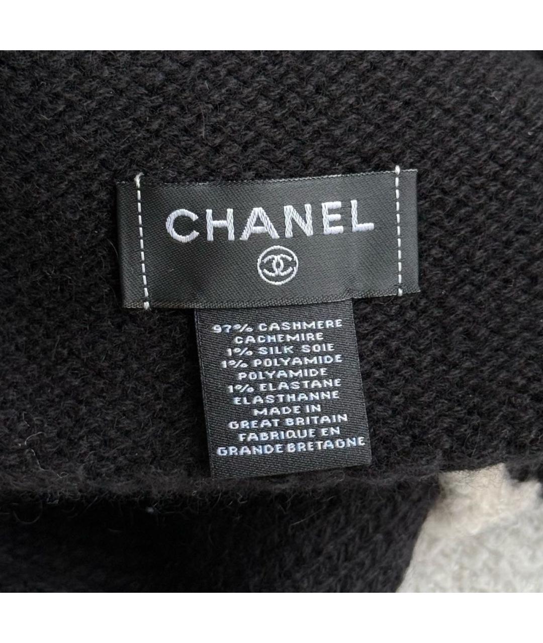 CHANEL Черная кашемировая шапка, фото 4