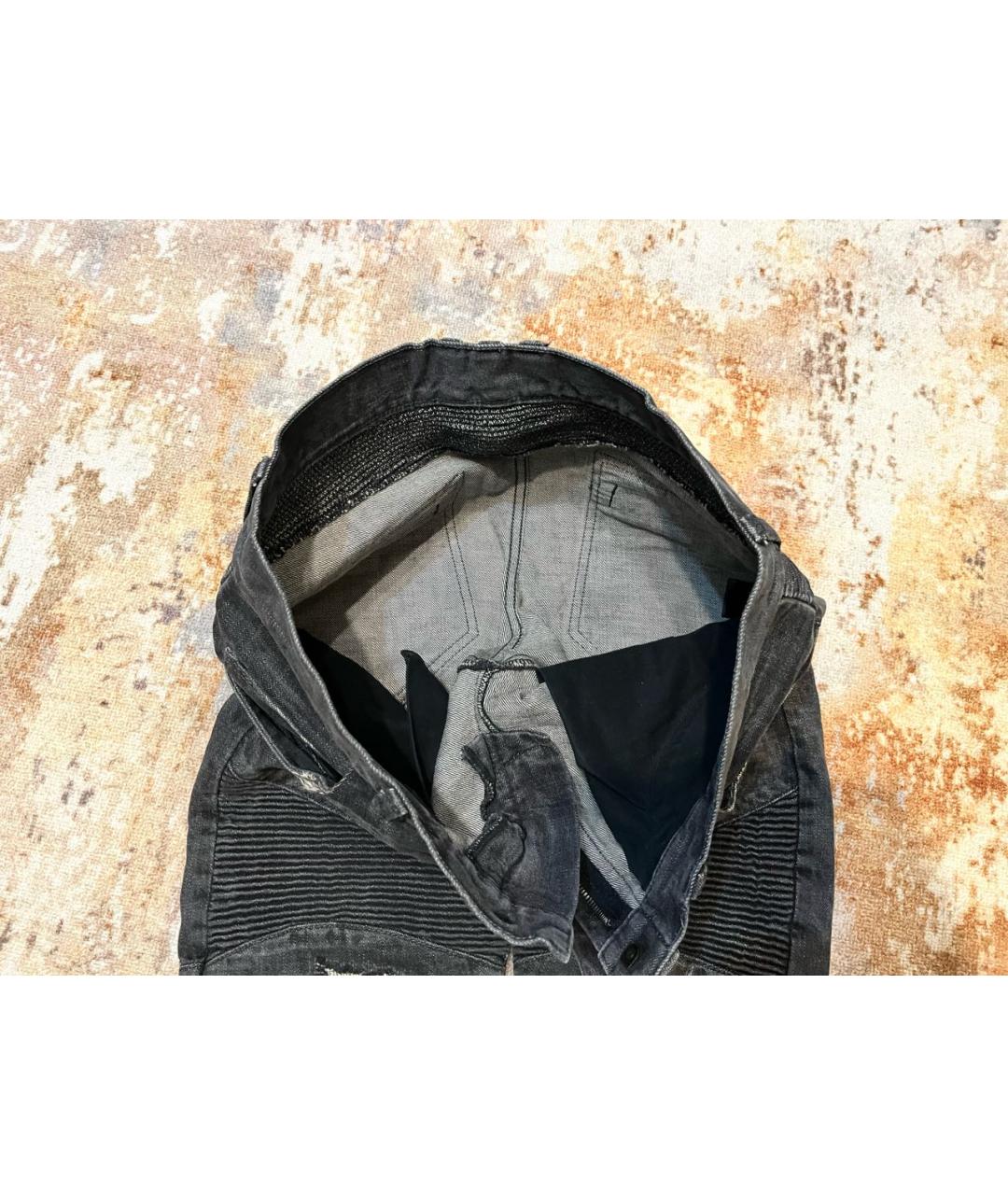 BALMAIN Серые хлопковые джинсы скинни, фото 6