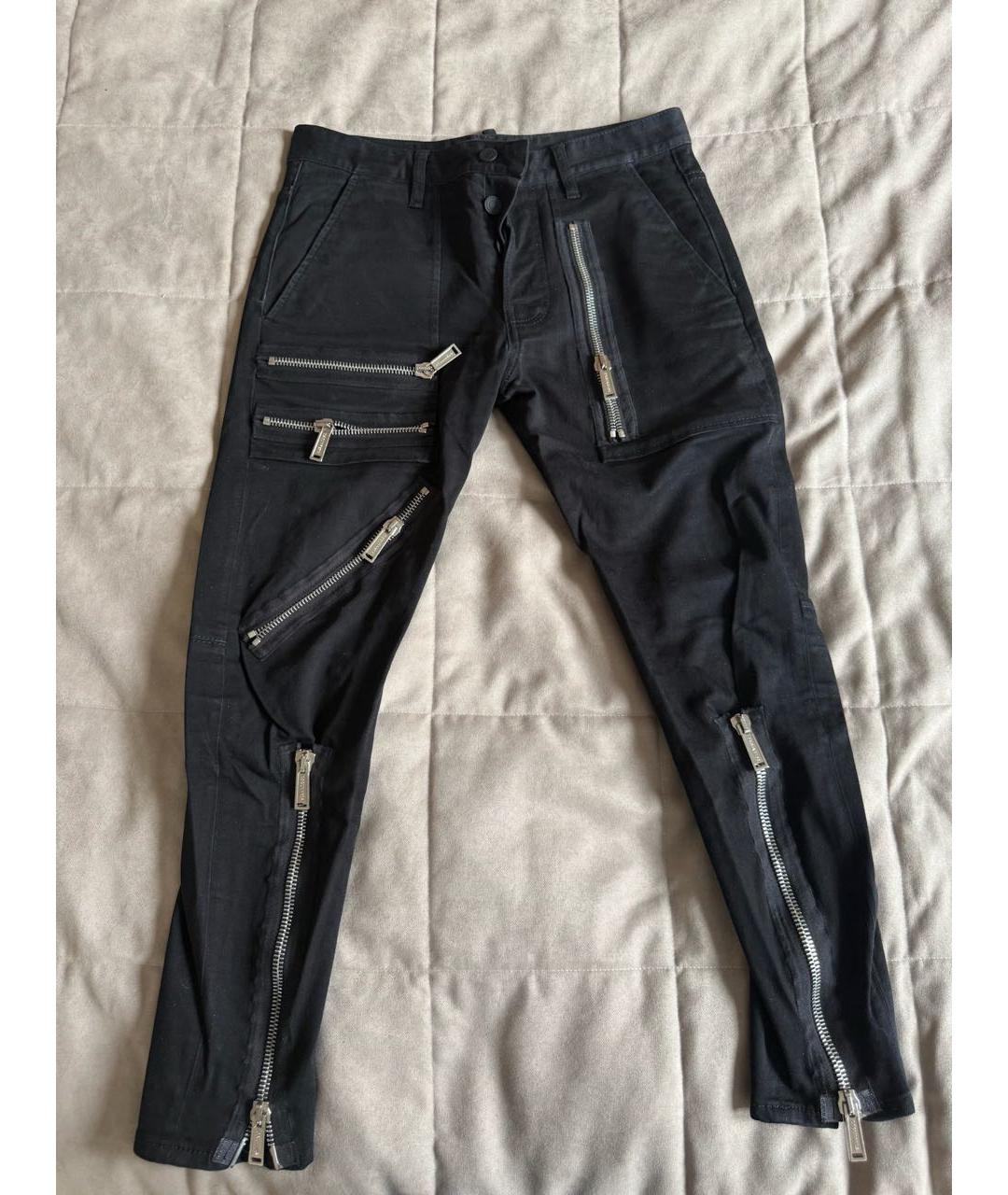 DSQUARED2 Черные хлопко-полиэстеровые джинсы скинни, фото 5