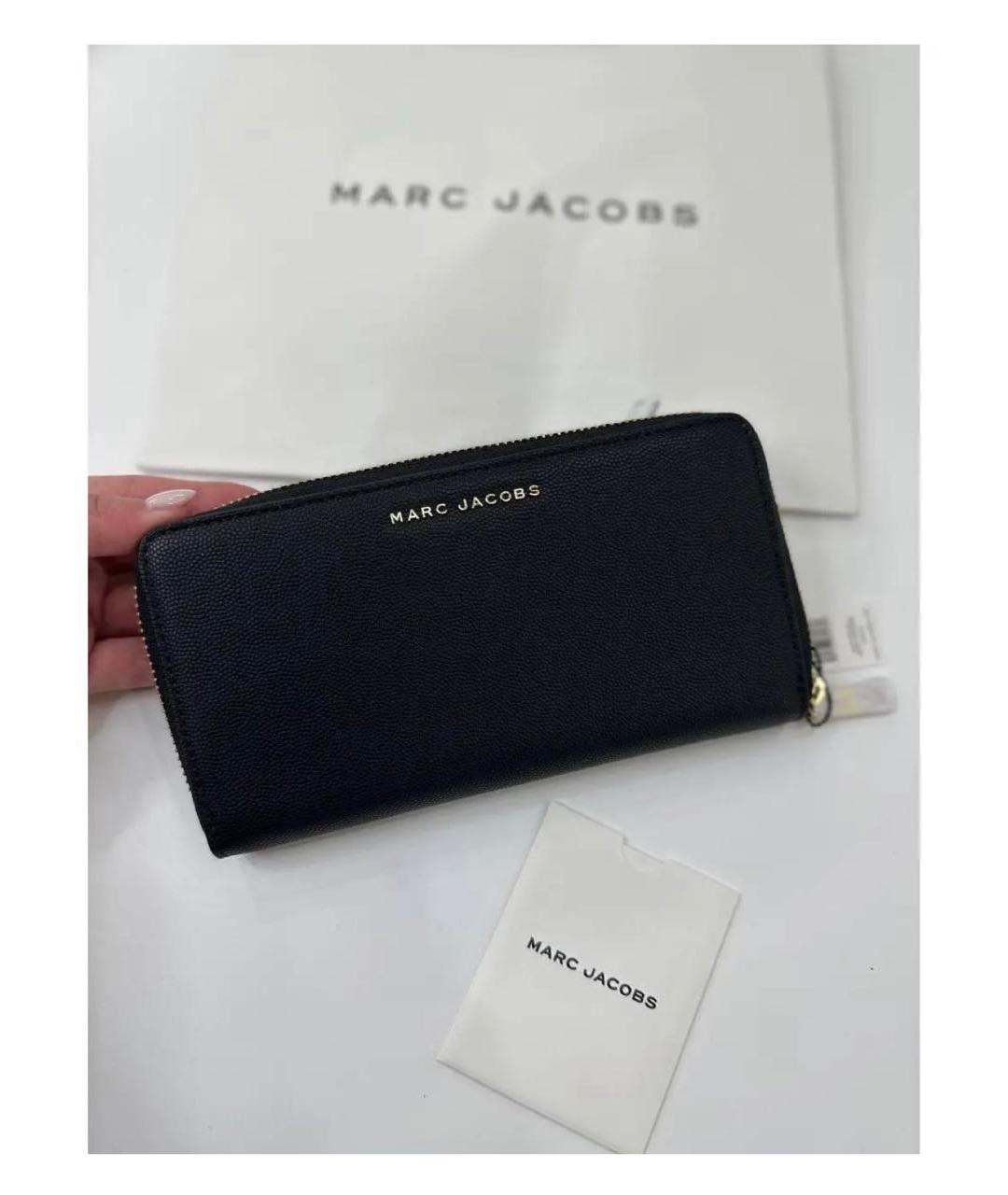 MARC JACOBS Черный кожаный кошелек, фото 3