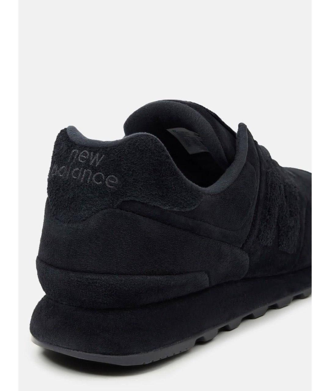 STONE ISLAND Темно-синие замшевые низкие кроссовки / кеды, фото 5