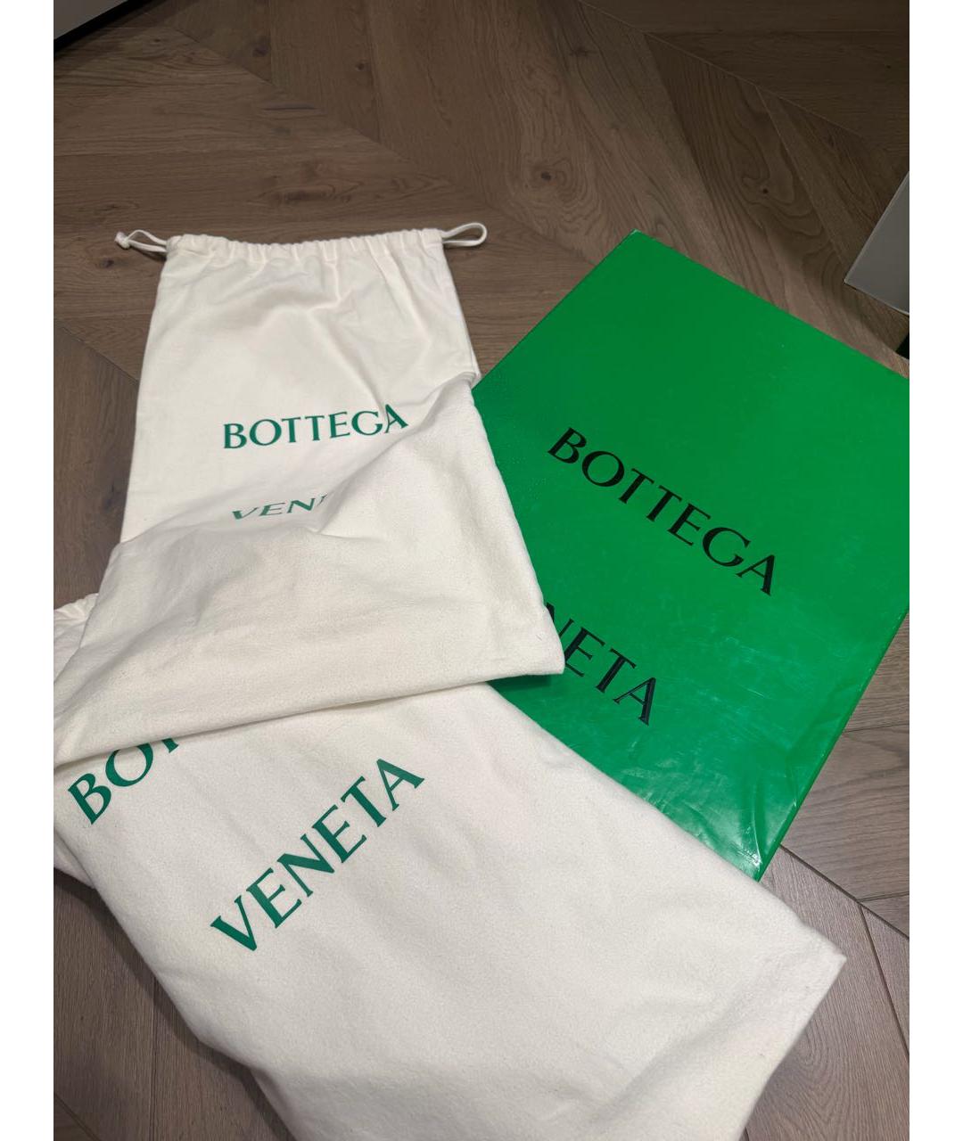 BOTTEGA VENETA Черные кожаные сапоги, фото 3