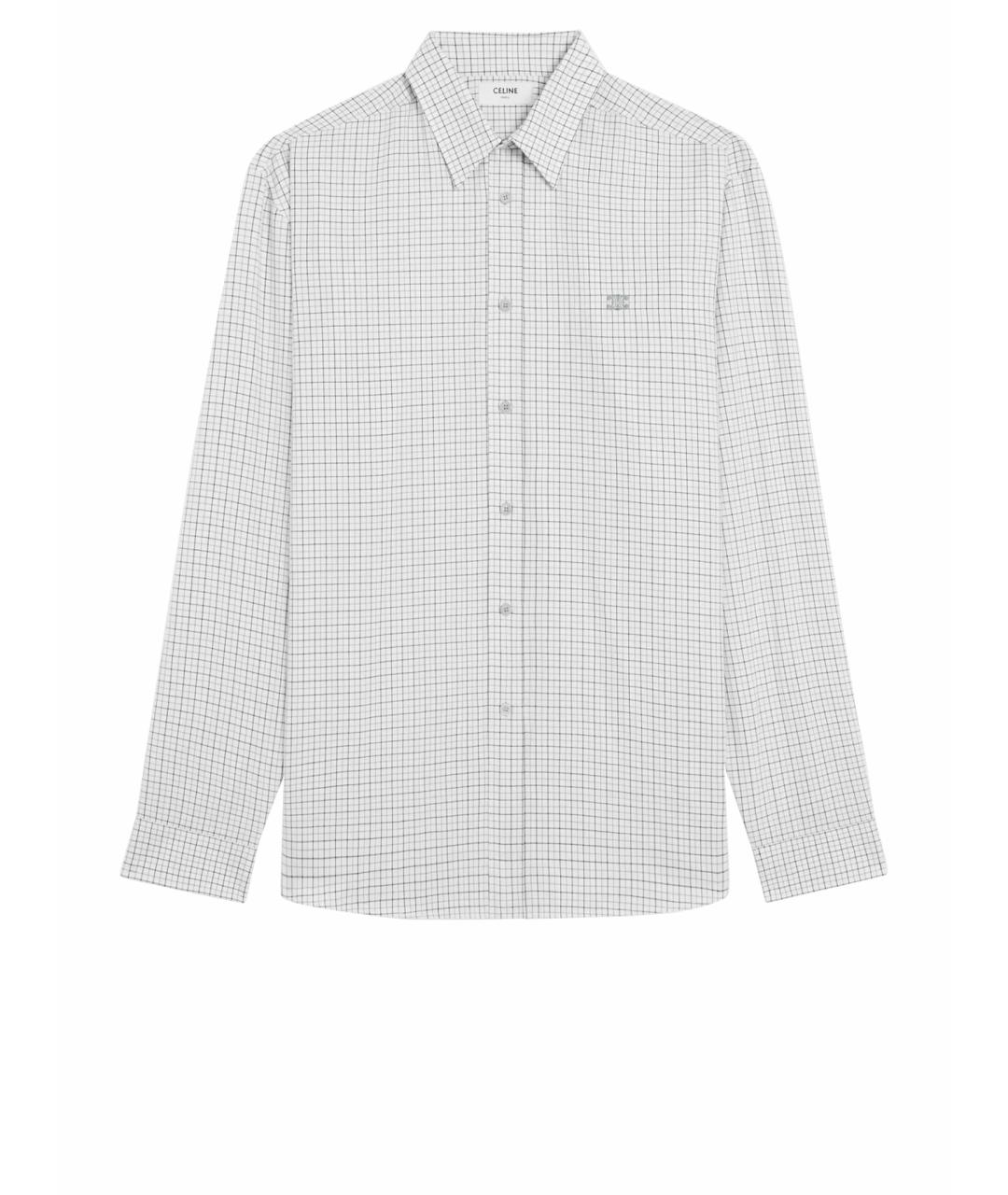 CELINE Белая хлопковая рубашка, фото 1