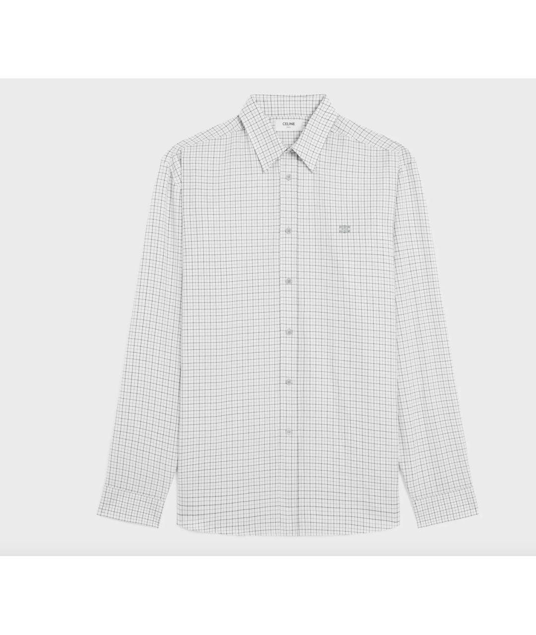 CELINE Белая хлопковая рубашка, фото 4