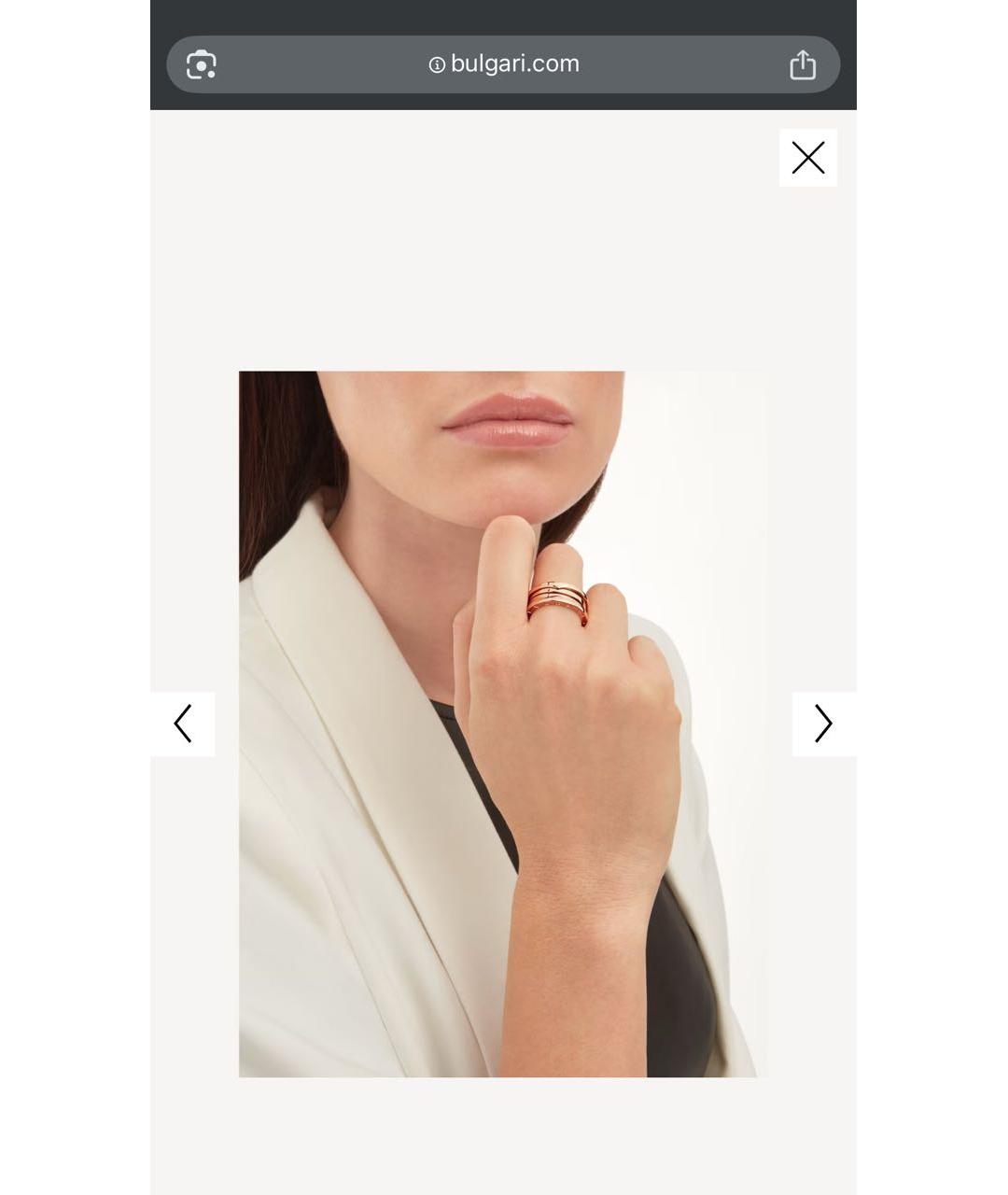 BVLGARI Золотое кольцо из розового золота, фото 3