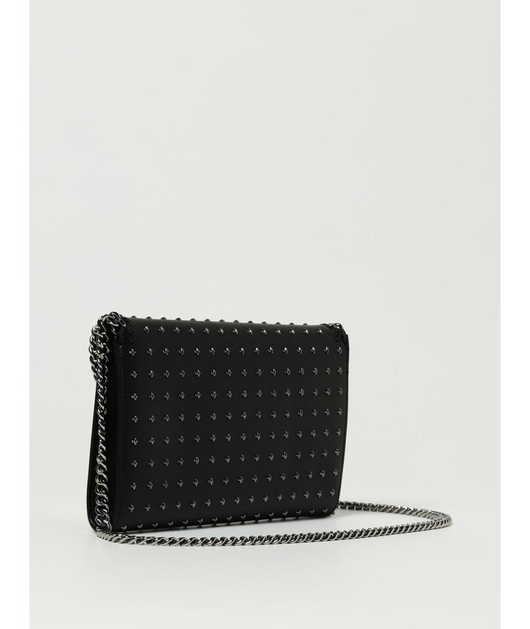 STELLA MCCARTNEY Черная кожаная сумка через плечо, фото 2