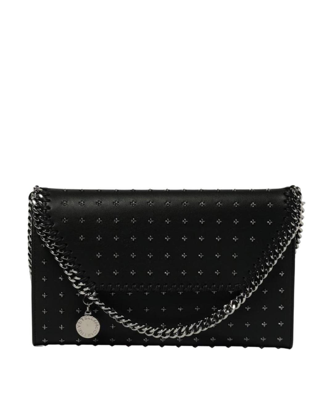 STELLA MCCARTNEY Черная кожаная сумка через плечо, фото 4