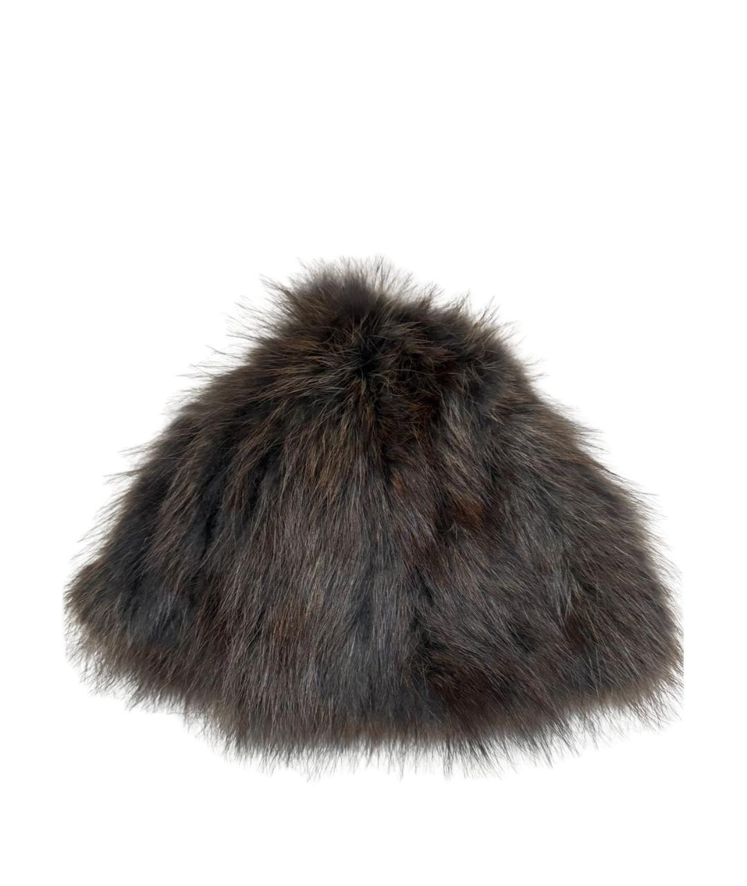 FENDI Коричневая шапка, фото 1