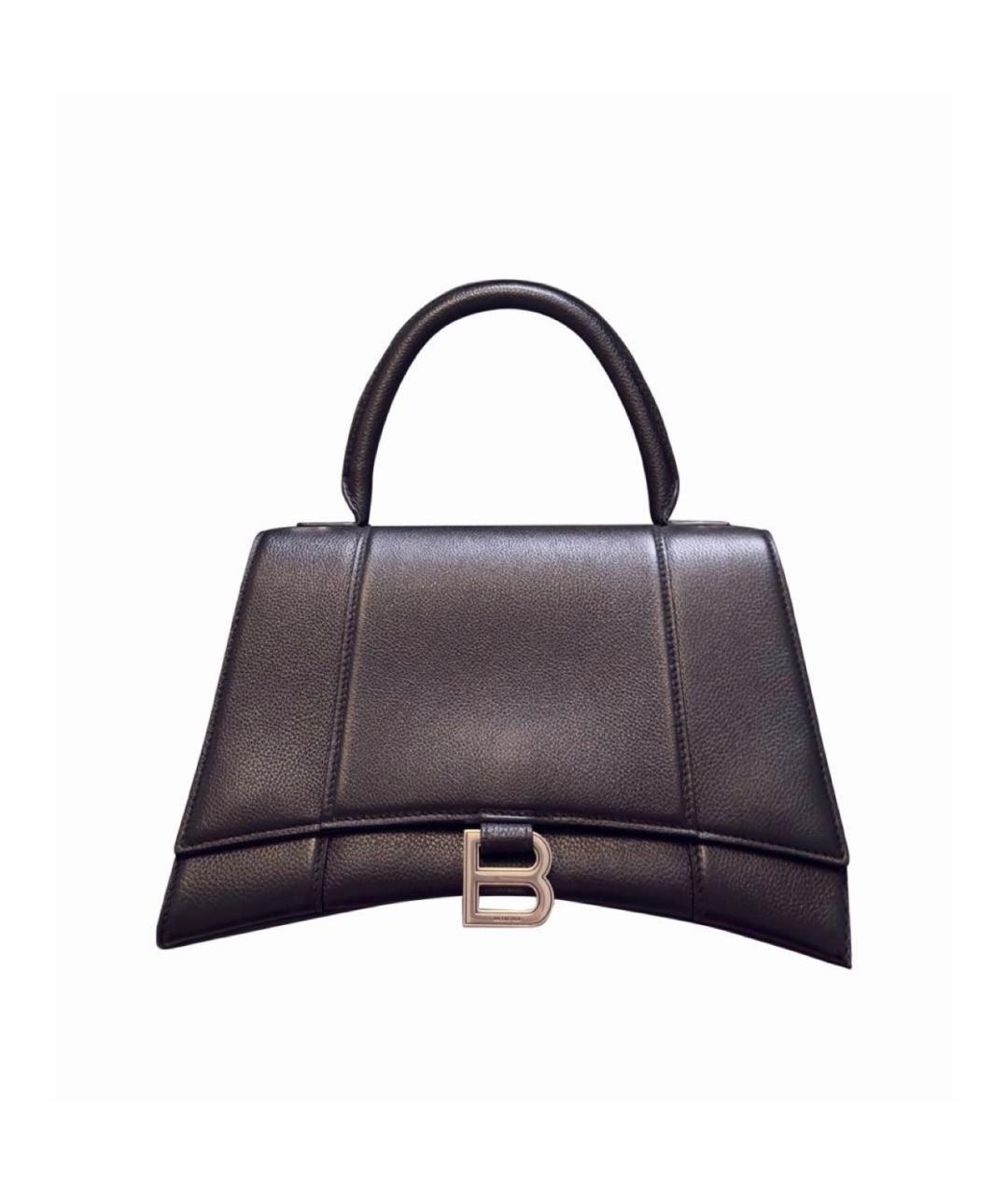 BALENCIAGA Черная кожаная сумка с короткими ручками, фото 5