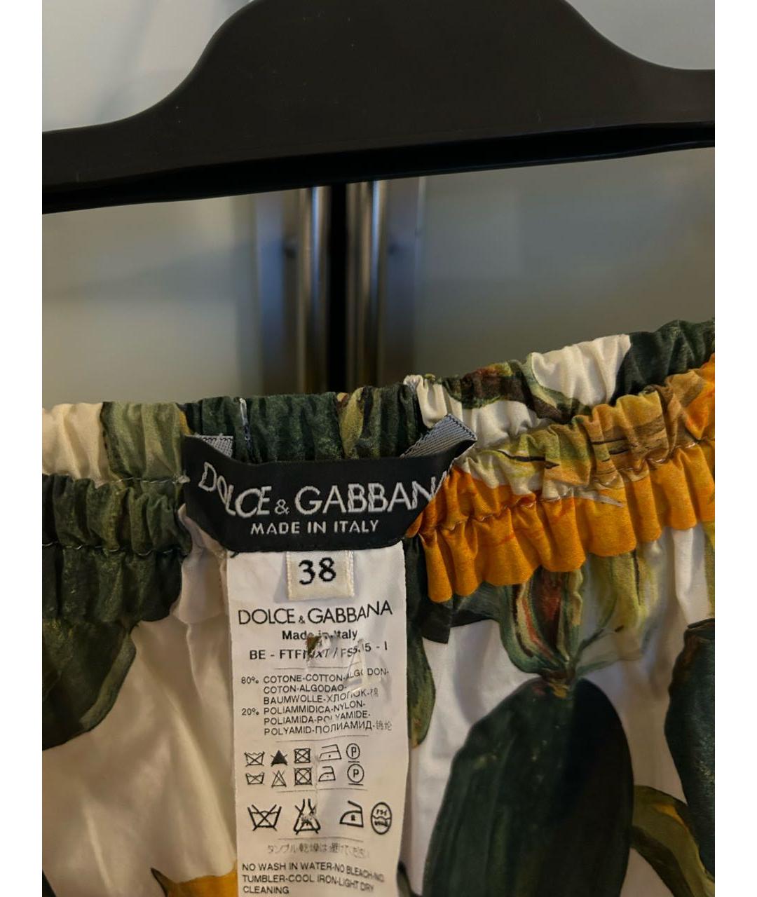 DOLCE&GABBANA Мульти хлопковые шорты, фото 3