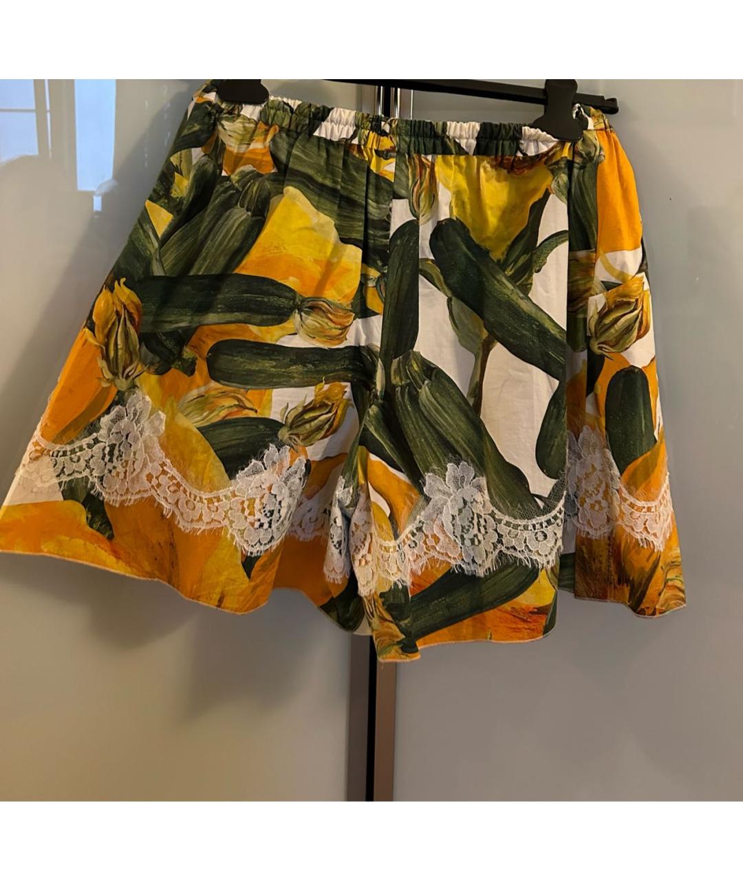 DOLCE&GABBANA Мульти хлопковые шорты, фото 2