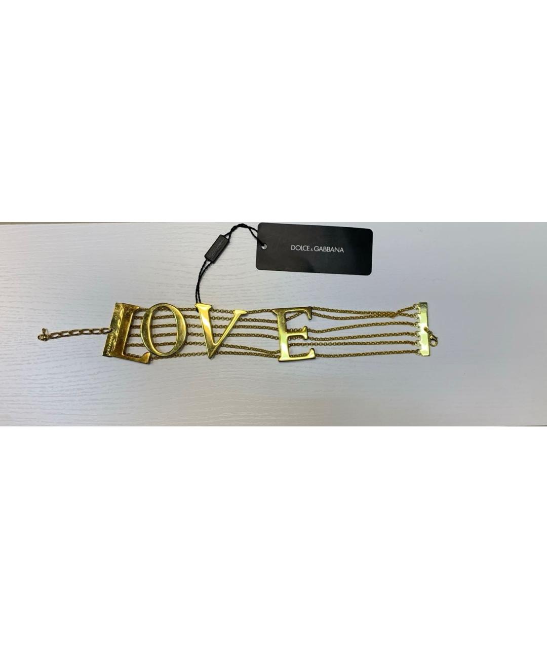DOLCE&GABBANA Золотое латунное колье, фото 5