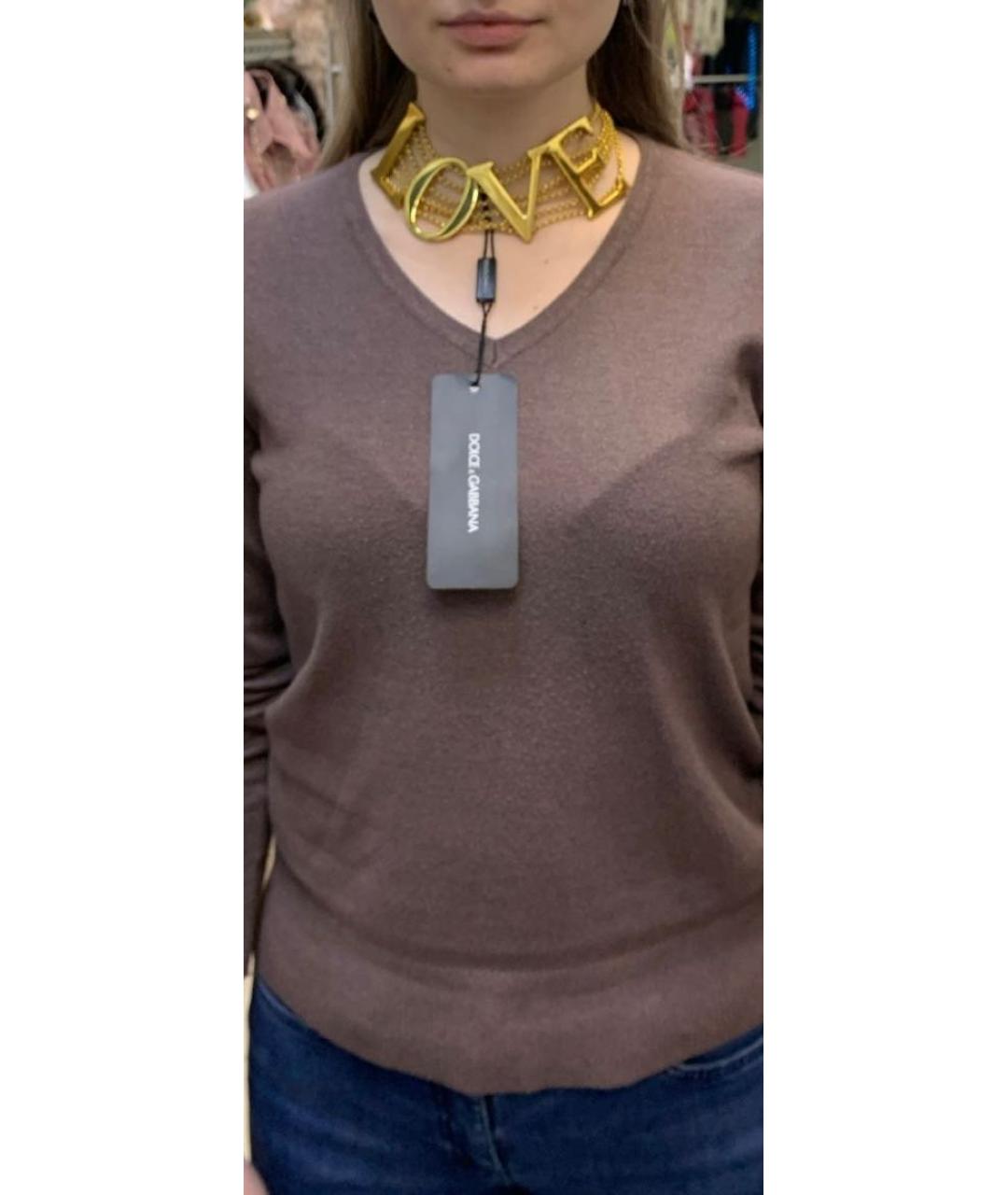 DOLCE&GABBANA Золотое латунное колье, фото 3