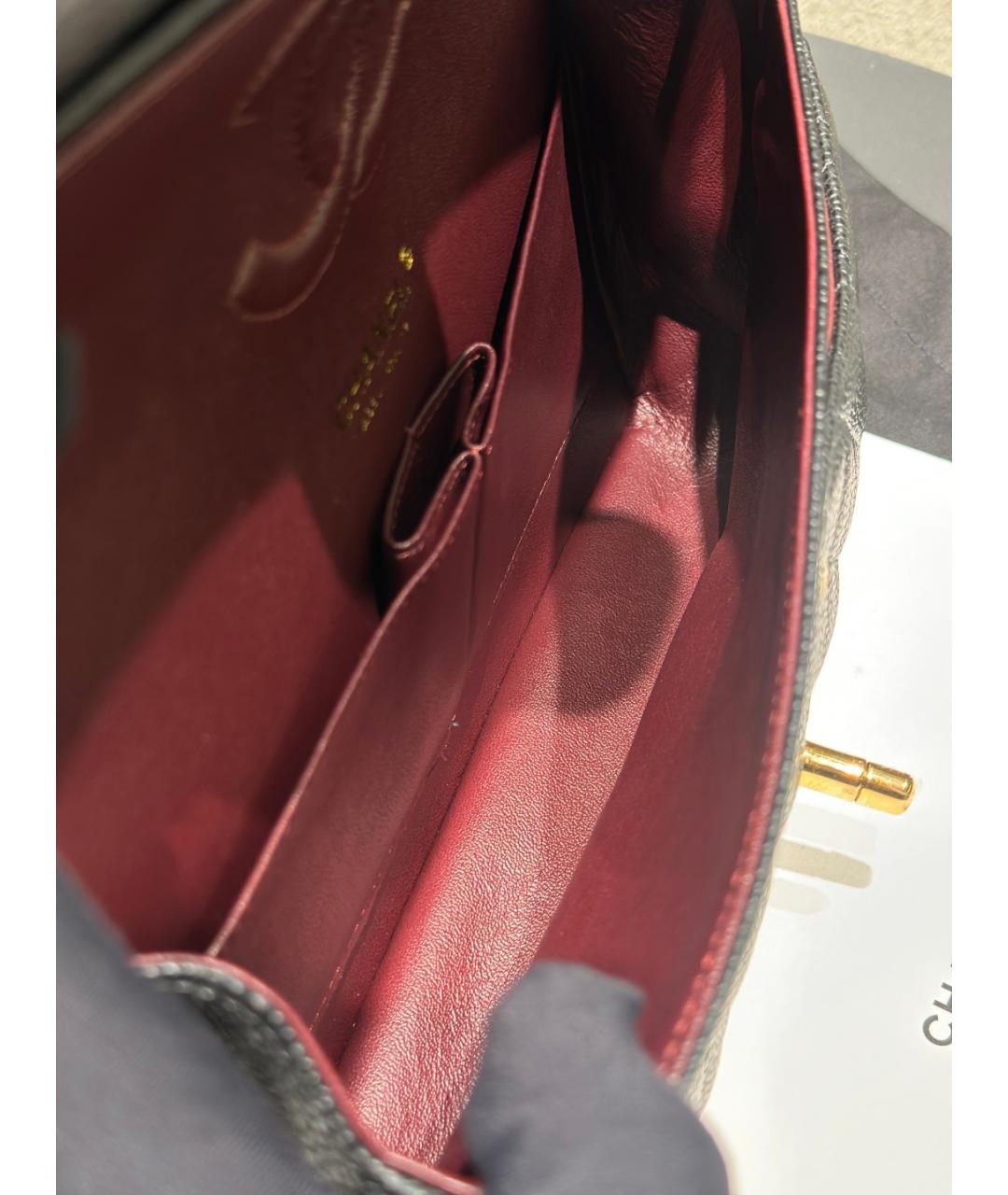 CHANEL Черная кожаная сумка через плечо, фото 9