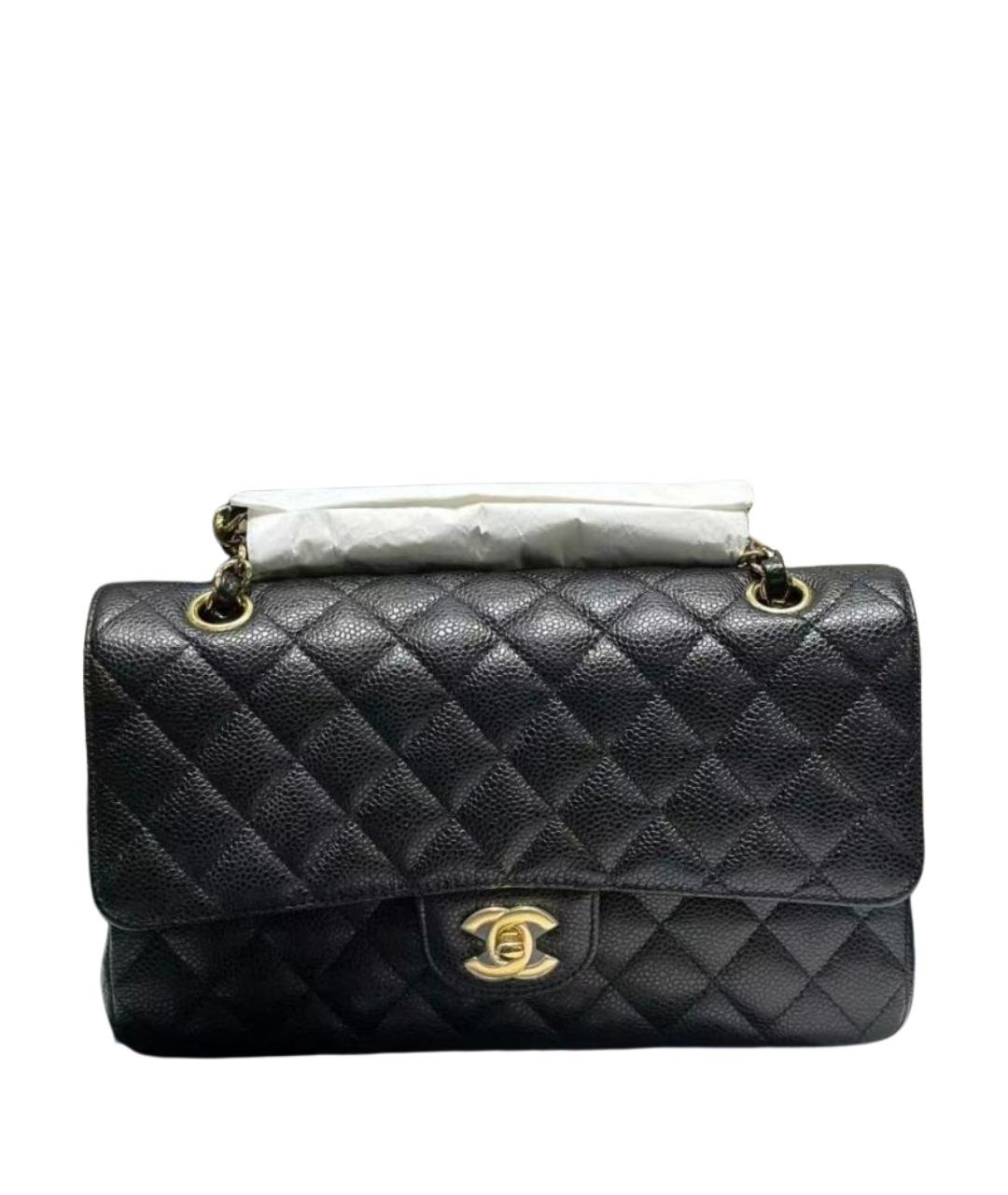 CHANEL Черная кожаная сумка через плечо, фото 1