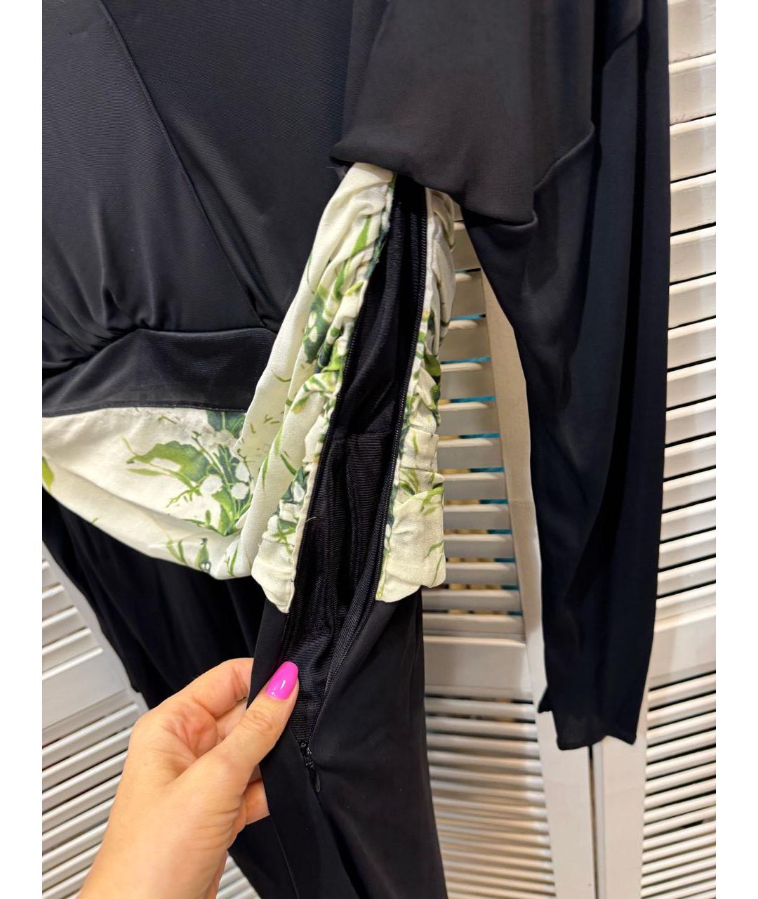 CAVALLI CLASS Черное вискозное коктейльное платье, фото 5