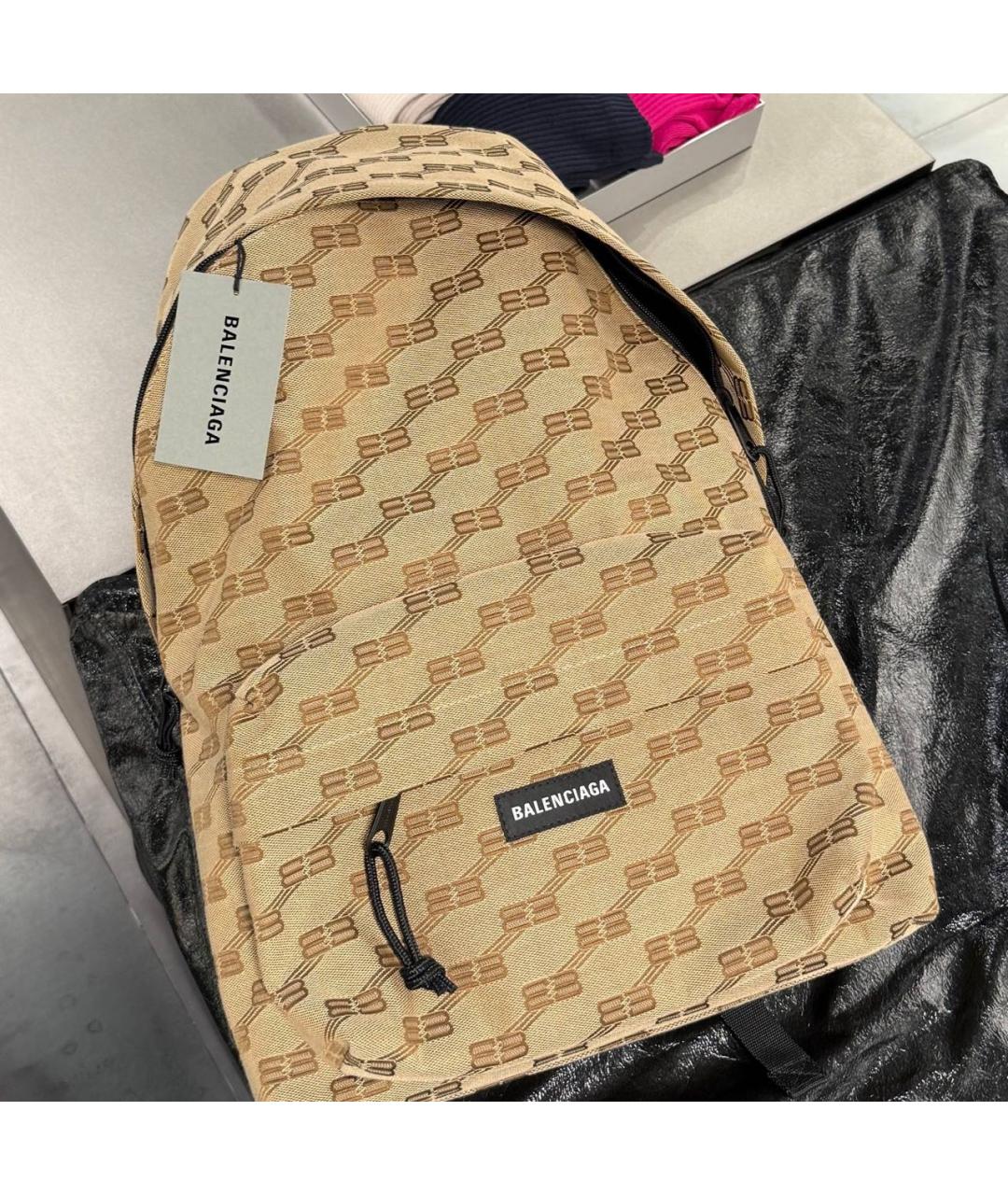 BALENCIAGA Коричневый рюкзак, фото 3