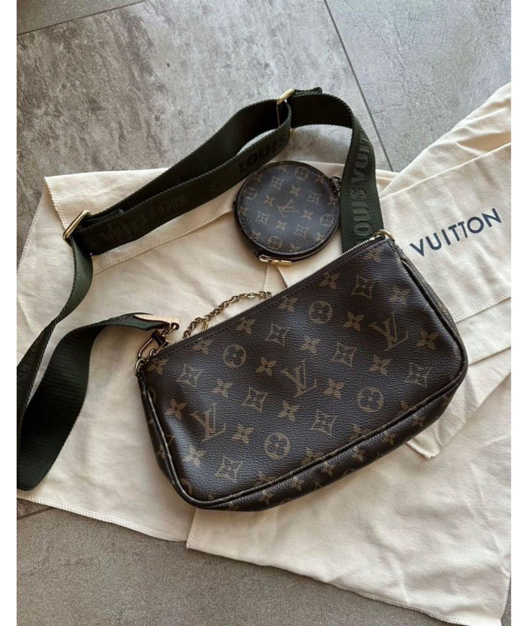 LOUIS VUITTON Коричневая сумка через плечо, фото 3