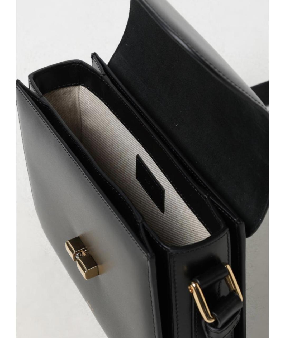 A.P.C. Черная кожаная сумка через плечо, фото 3