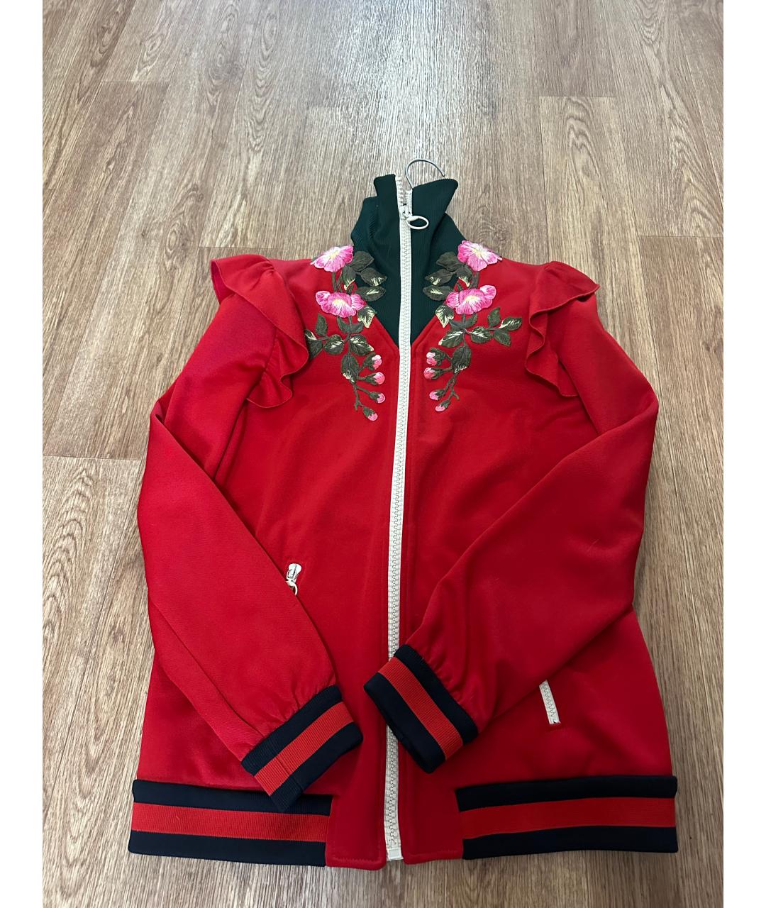 GUCCI Красный полиэстеровый джемпер / свитер, фото 3