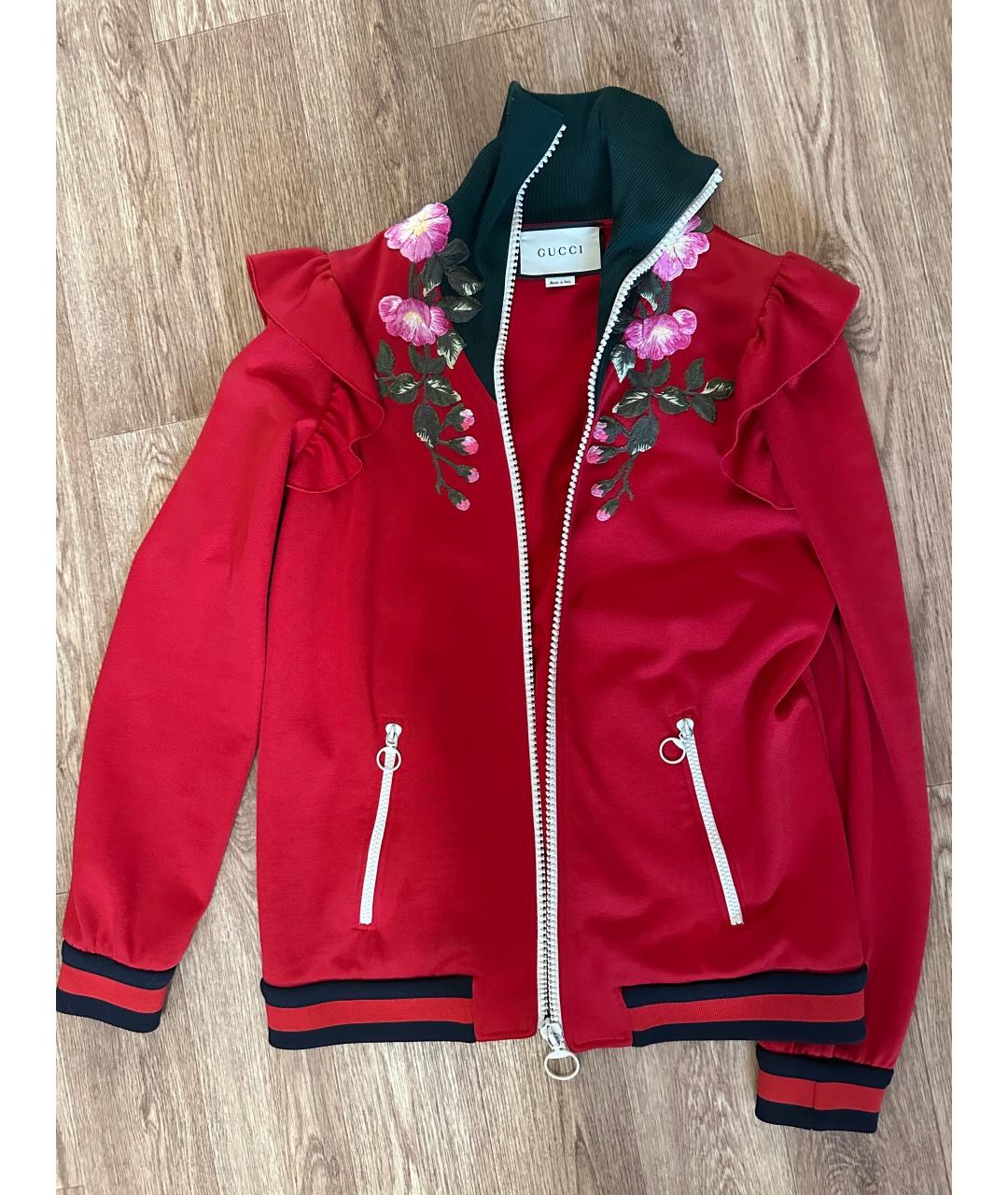 GUCCI Красный полиэстеровый джемпер / свитер, фото 4