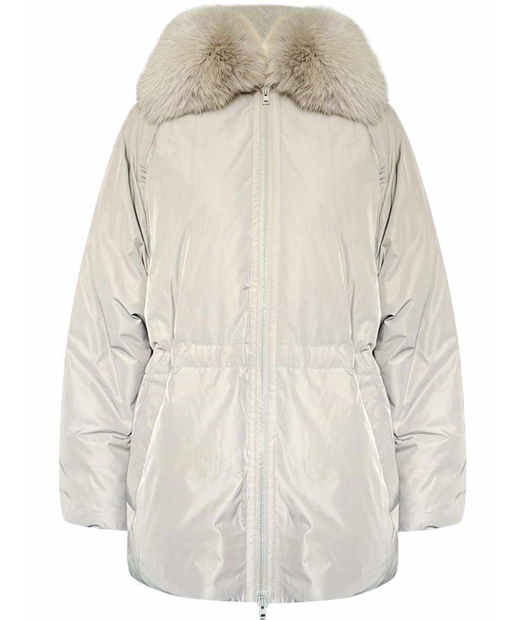 YVES SALOMON Антрацитовый пуховик, фото 1